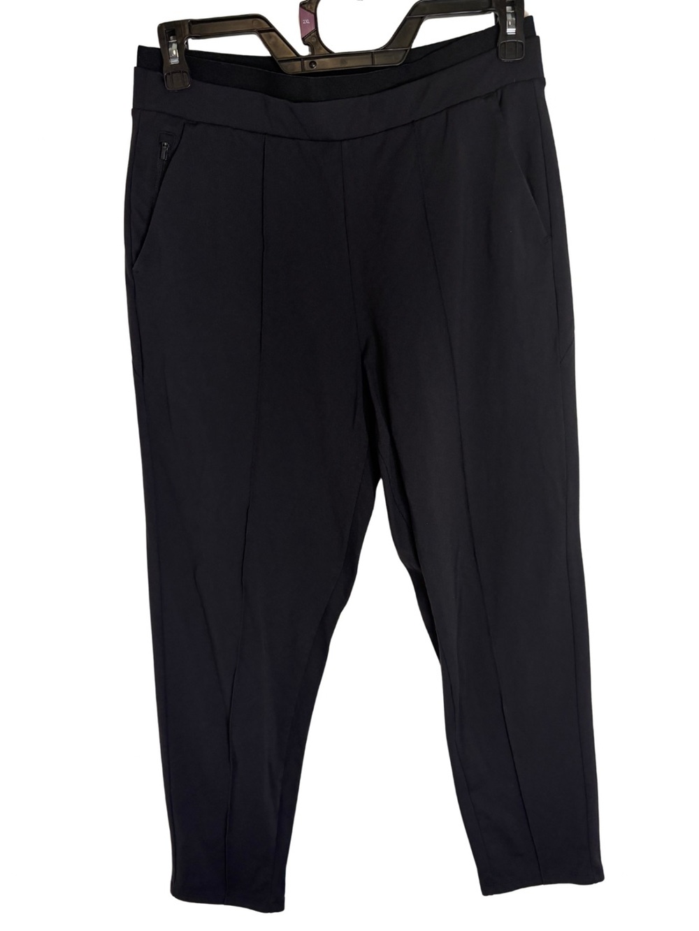 Athleta Venice Pintuck Pant Black Tapered Pants Size Medium